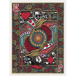 JERRY GARCIA Card Sticker Decal - Rock Band Grateful Dead