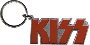 KISS Metal Keychain - Band Logo - Rock Band Keyring Keyfob