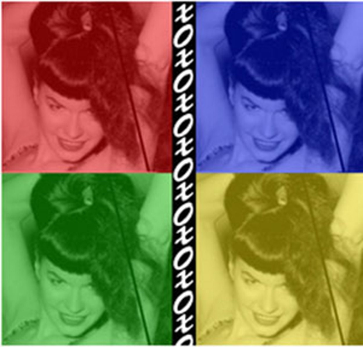 BETTIE PAGE Warhol Sticker Decal