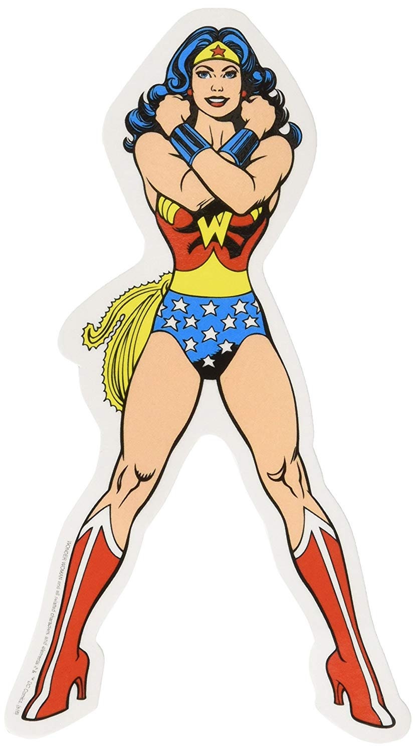 WONDER WOMAN Standing Sticker Decal - DC Comics