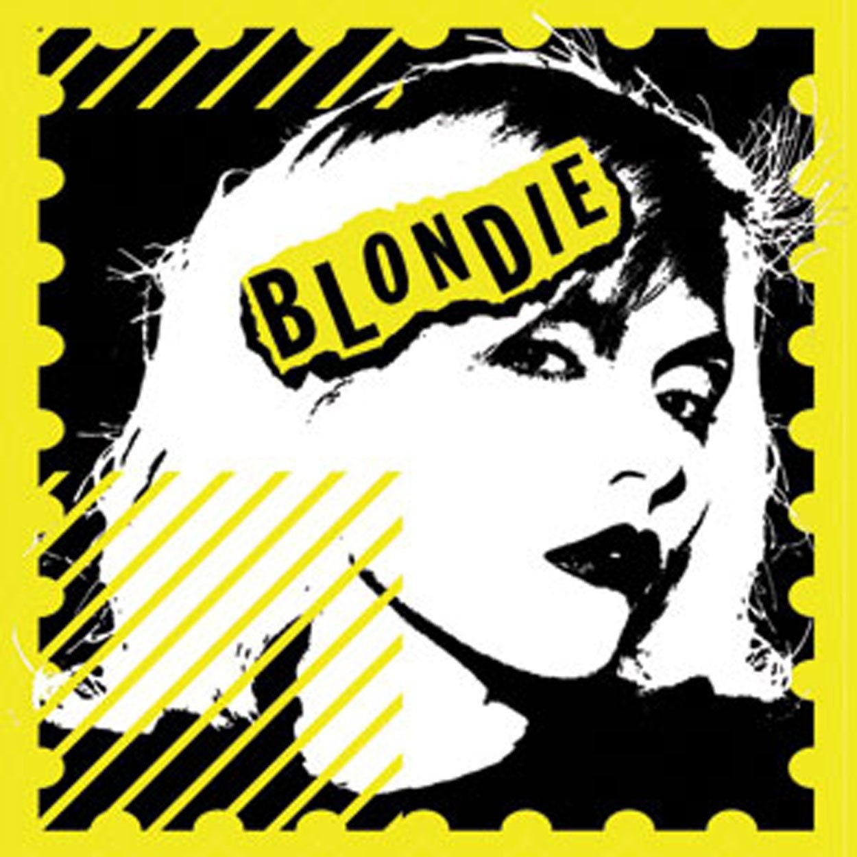 BLONDIE Postage Stamp Magnet for Refrigerators and Lockers - Rock Band