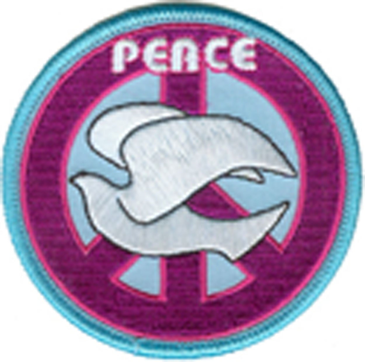 DOVE PEACE Patch - Peace Love Happiness Freedom Pride Embroidered Patch Applique