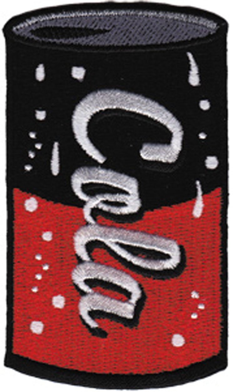 COLA CAN Retro Vintage Patch - Embroidered Patch Applique
