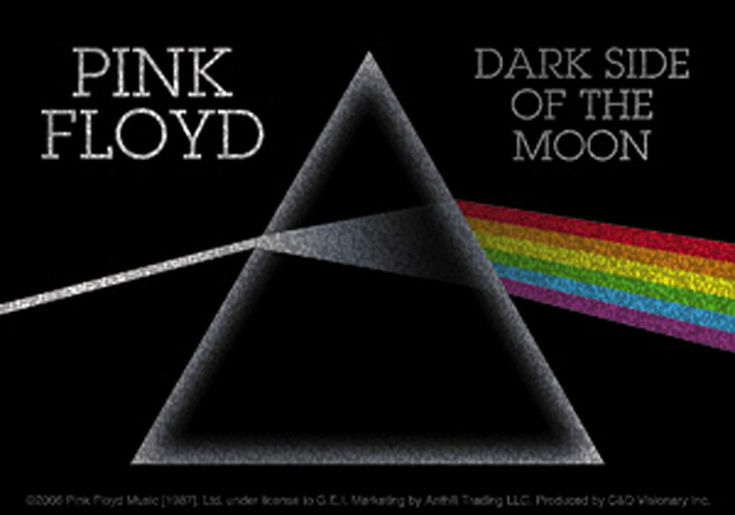 PINK FLOYD dsom Glitter Sticker Decal - Dark Side Of The Moon Album Rock Band Craft Supply