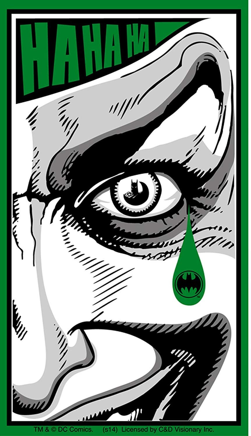 JOKER Tear Ha Ha Sticker Decal - Batman DC Comics Evil Grin