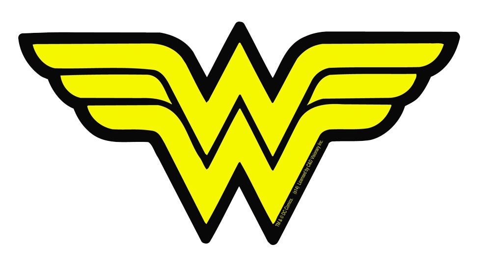 WONDER WOMAN Logo Sticker Decal - DC Comics