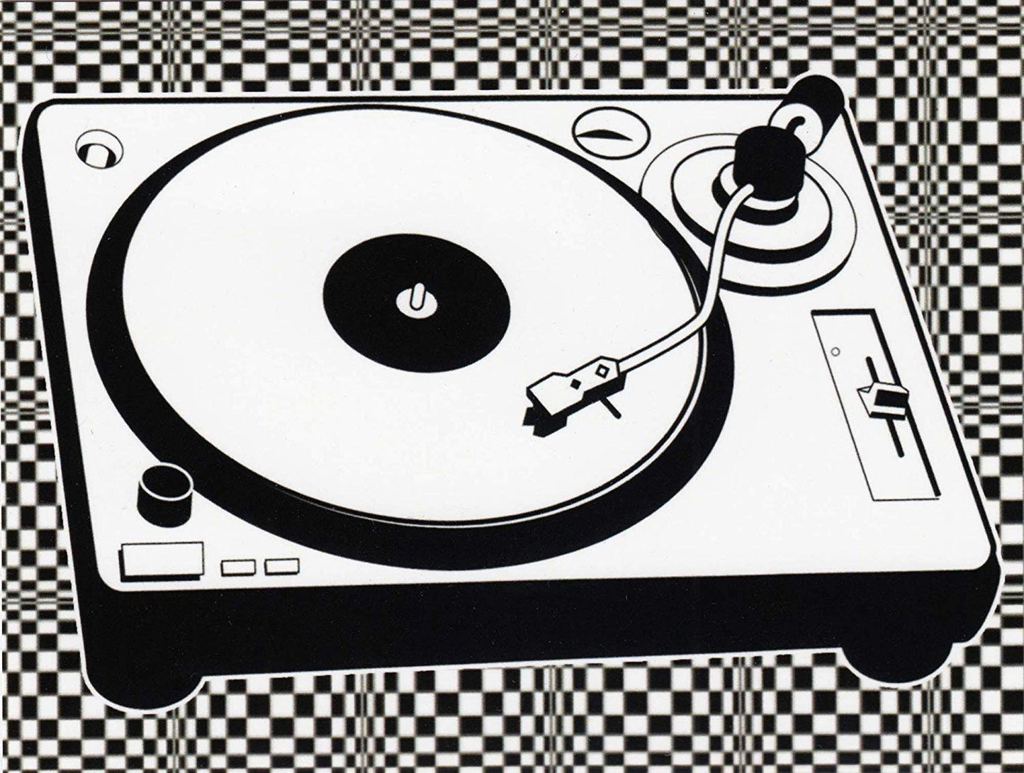TURNTABLE Record LP Sticker Decal - LP Vinyl Record Player Music