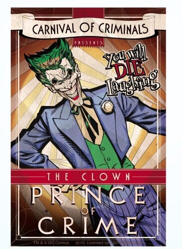 BATMAN JOKER Laughing Comic Cover Sticker Decal - DC Comics Robin