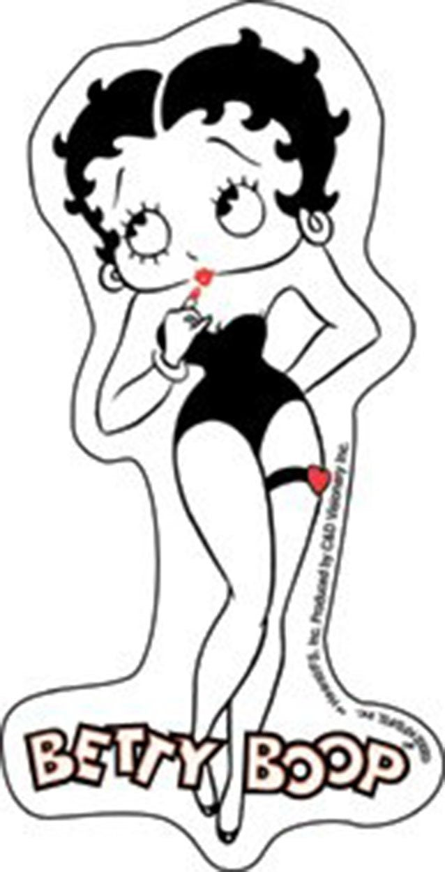 BETTY BOOP Lipstick Sticker Decal - Animated Cartoon Animation Craft Supply