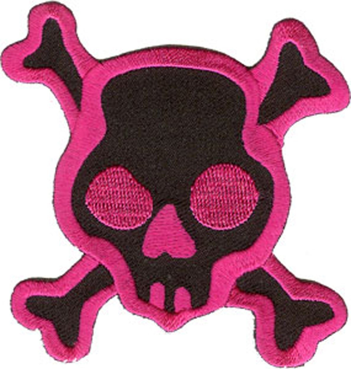 PINK SKULL Patch - Skulls Embroidered Patch Applique