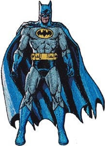 BATMAN Standing Patch - Embroidered Dc Comics Patch Craft Supply