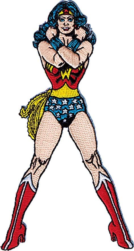 WONDER WOMAN Standing Patch - Embroidered Dc Comics Patch