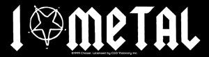 I LOVE METAL Sticker Decal - Funny Rock Band Heavy Metal