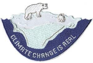 Climate Change Polar Bears Patch - Embroidered Patch Applique