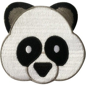 PANDA HEAD Patch - Embroidered Patch Applique Craft Supply
