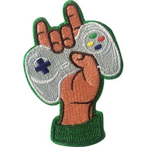GAME CONTROLLER Video Games Patch - Embroidered Patch Applique