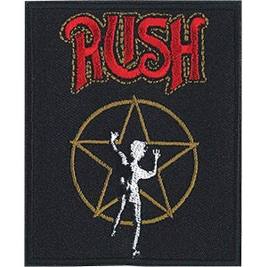 RUSH Starman Band Logo Patch - Embroidered Rock Band Patch Applique Craft Supply