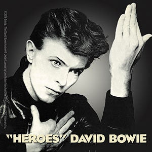 DAVID BOWIE Heroes Sticker Decal - Rock Band Craft Supply