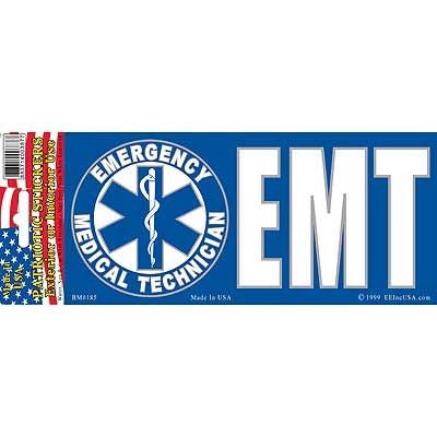 EMT Paramedic EMS Bumper Sticker Decal - Emergency Medical Technician First Responder Medic Craft Supply