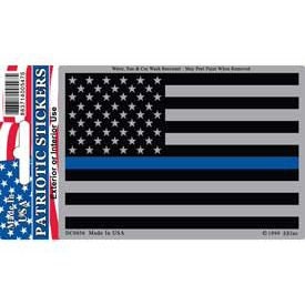 POLICE BLUE LINE American Flag Subdued Sticker Decal - Law Enforcement Sheriff Corrections Police Officer Craft Supply