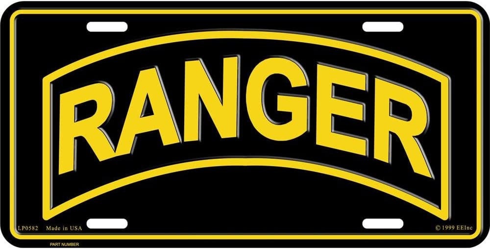 ARMY RANGER Metal License Plate - Military Vet Veteran - United States
