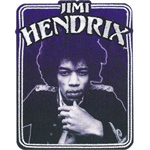 JIMI HENDRIX In Frame Patch - Embroidered Rock Band Patch Applique