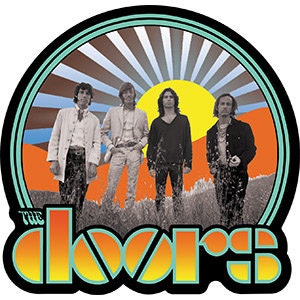 DOORS Waiting for the Sun Sticker Decal - Rock Band Jim Morrison