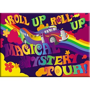 BEATLES John Lennon Paul McCartney Roll Up Mystery Magnet for Refrigerators and Lockers - Rock Band
