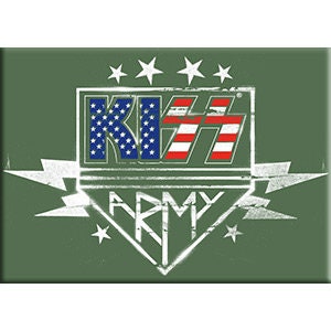 KISS Army Chalkboard Magnet for Refrigerators and Lockers - Rock Band