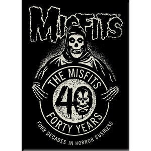 MISFITS 40th Anniversary Magnet for Refrigerators and Lockers - Rock Band Craft Supply