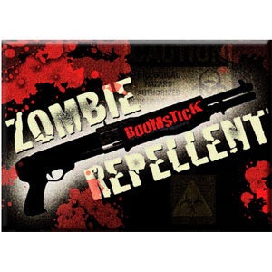 ZOMBIE REPELLENT Magnet for Refrigerators and Lockers - Rock Band