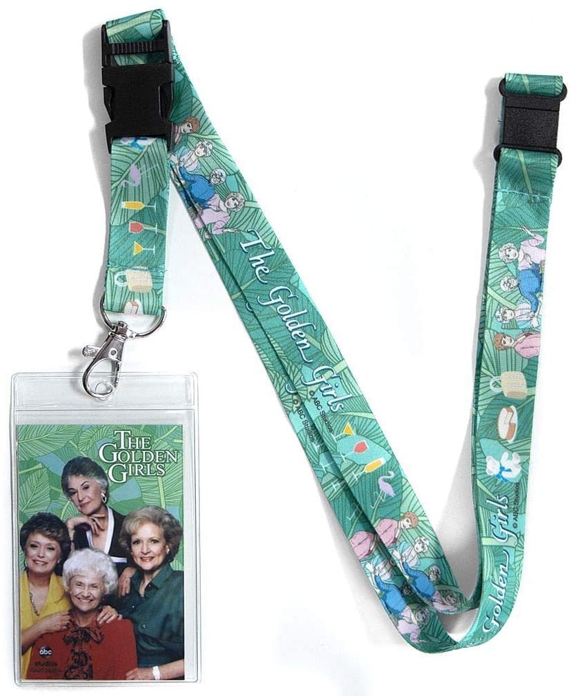 GOLDEN GIRLS Reversible Lanyard with Detachable Buckle and ID Holder