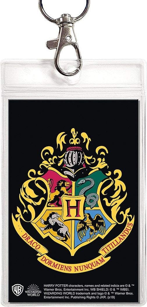 HARRY POTTER Hogwarts Crest Reversible Lanyard with Detachable Buckle and ID Holder