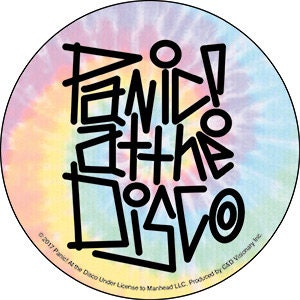 PANIC! At THE DISCO Tie Dye Logo Sticker Decal - Rock Band