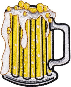 MUG OF BEER Patch - Embroidered Patch Applique