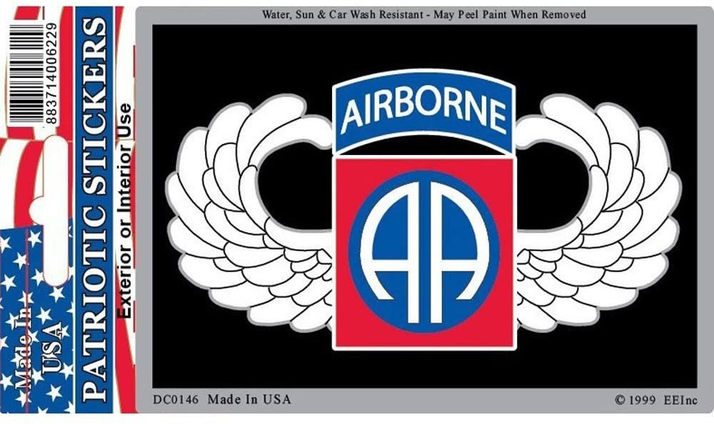 ARMY 82ND AIRBORNE DIVISION Sticker Decal - Veteran Vets Military Navy Marines Army Air Force