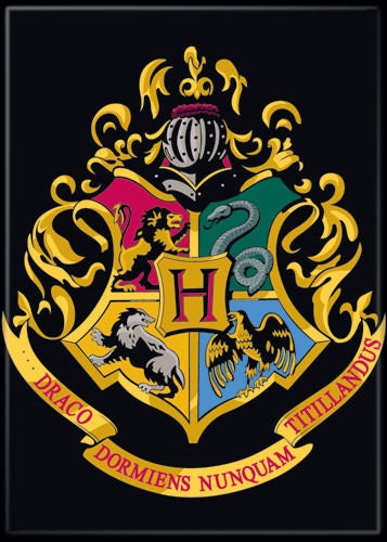 HARRY POTTER Hogwart's Crest Magnet for Refrigerators and Lockers Classic Movie