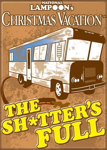 A CHRISTMAS STORY Shitters Full Magnet for Refrigerators and Lockers Classic Movie Funny