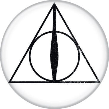 HARRY POTTER Pinback Button Badge - Deathly Hallows - Classic Movie! - Round 1.25" Button