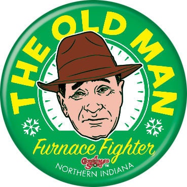 CHRISTMAS STORY Pinback Button Badge - The Old Man - Classic Movie! - Round 1.25" Button Craft Supply