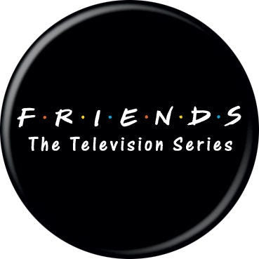 SEINFELD Pinback Button Badge - Show Logo - Classic TV Series - Round 1.25" Button
