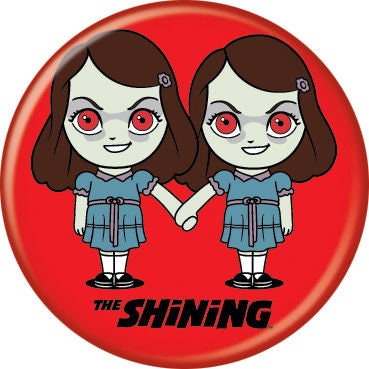 THE SHINING Pinback Button Badge - Grady Sisters Chibi - Classic Horror Movie! - Round 1.25" Button - Stephen King