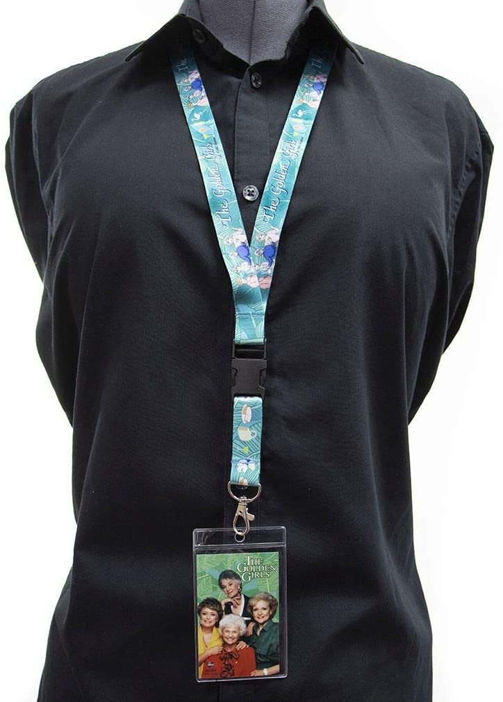 GOLDEN GIRLS Reversible Lanyard with Detachable Buckle and ID Holder