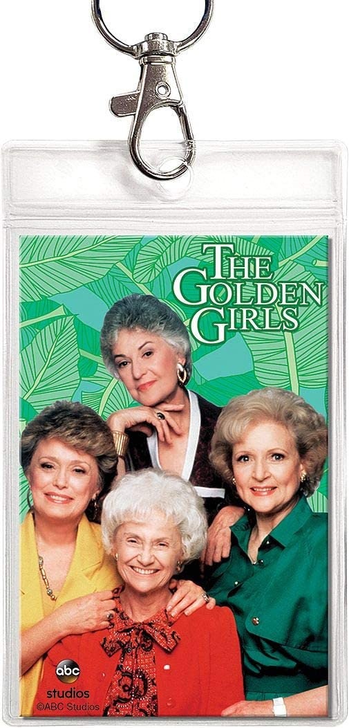 GOLDEN GIRLS Reversible Lanyard with Detachable Buckle and ID Holder
