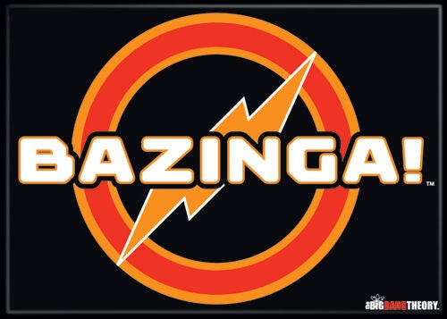 BIG BANG THEORY Bazinga Magnet for Refrigerators and Lockers Sheldon Cooper
