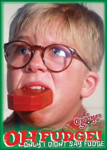 A CHRISTMAS STORY Oh Fudge Magnet for Refrigerators and Lockers Classic Movie Funny