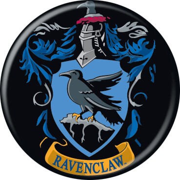 HARRY POTTER Pinback Button Badge - Ravenclaw Crest - Classic Movie! - Round 1.25" Button