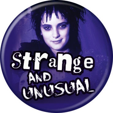 BEETLEJUICE Pinback Button Badge - Lydia Strange - Classic Movie Michael Keaton - Round 1.25" Button Craft Supply