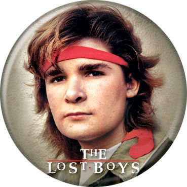 THE LOST BOYS Pinback Button Badge - Corey Feldman Edgar Frog - Classic Horror Movie! - Round 1.25" Button Craft Supply