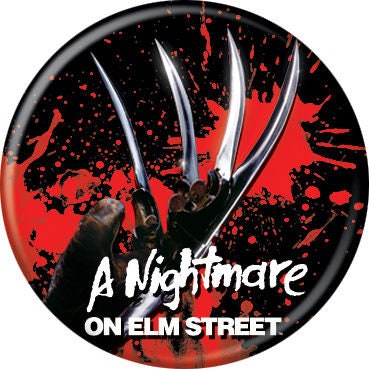 NIGHTMARE ON ELM Street Pinback Button Badge - Claw - Classic Horror Movie! - Round 1.25" Button